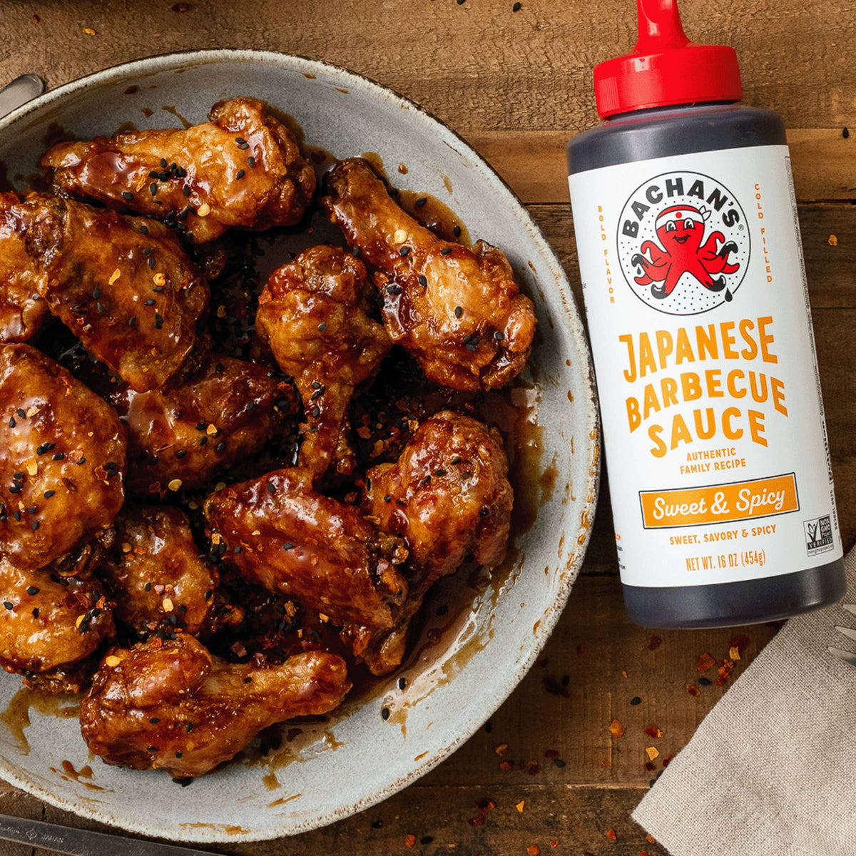 Sweet & Spicy Japanese Barbecue Sauce, 16oz