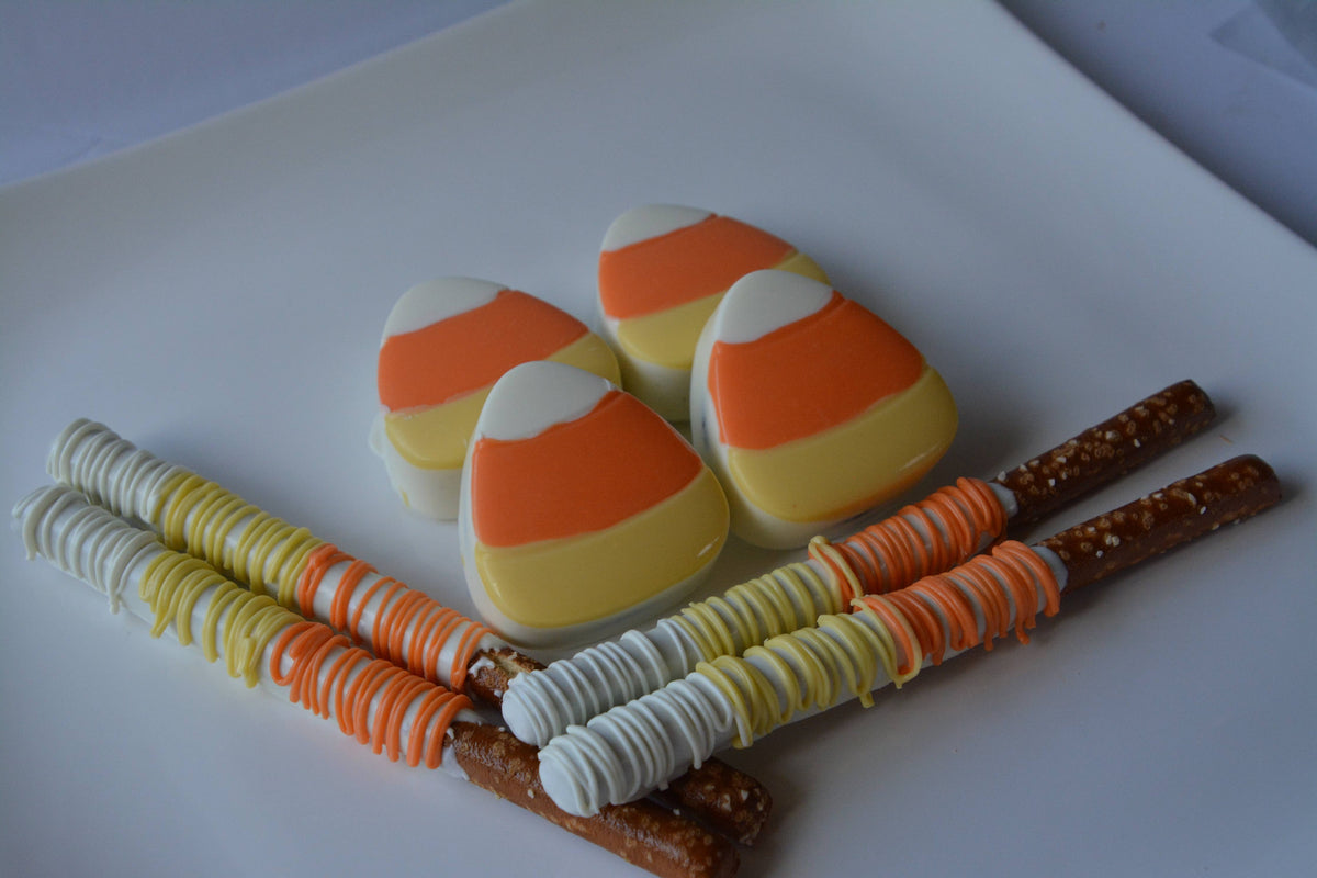 Halloween Themed Chocolate Covered Pretzels (2 pack)