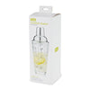 7-Cocktail Recipe Stainless Steel & Glass Shaker - 13.5 oz