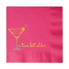 A Tini Bit Older Birthday Cocktail Paper Napkin, Pink
