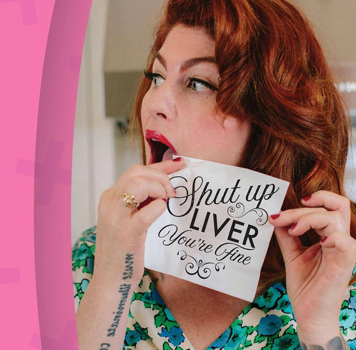 Twisted Wares Funny Napkins “WE'RE F'CKING CLASSY” – 20 Pack