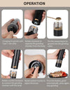 Electric Salt and Pepper Grinder Set Automatic: 1 Set(Duo)