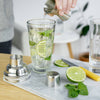 7-Cocktail Recipe Stainless Steel & Glass Shaker - 13.5 oz