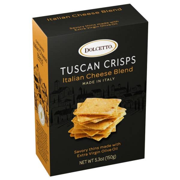 Dolcetto Tuscan Crisps - Italian Cheese Blend 5.3oz