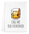 Colorful Dish Towels - Call Me Old Fashioned - Whiskey