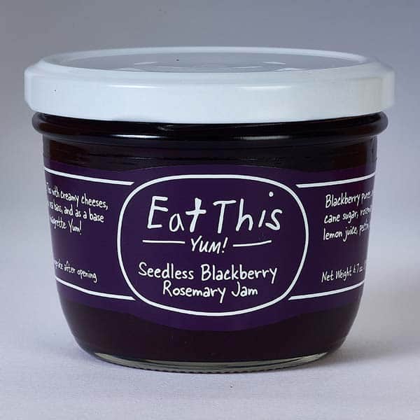 Seedless Blackberry Rosemary Jam : 7 OZ
