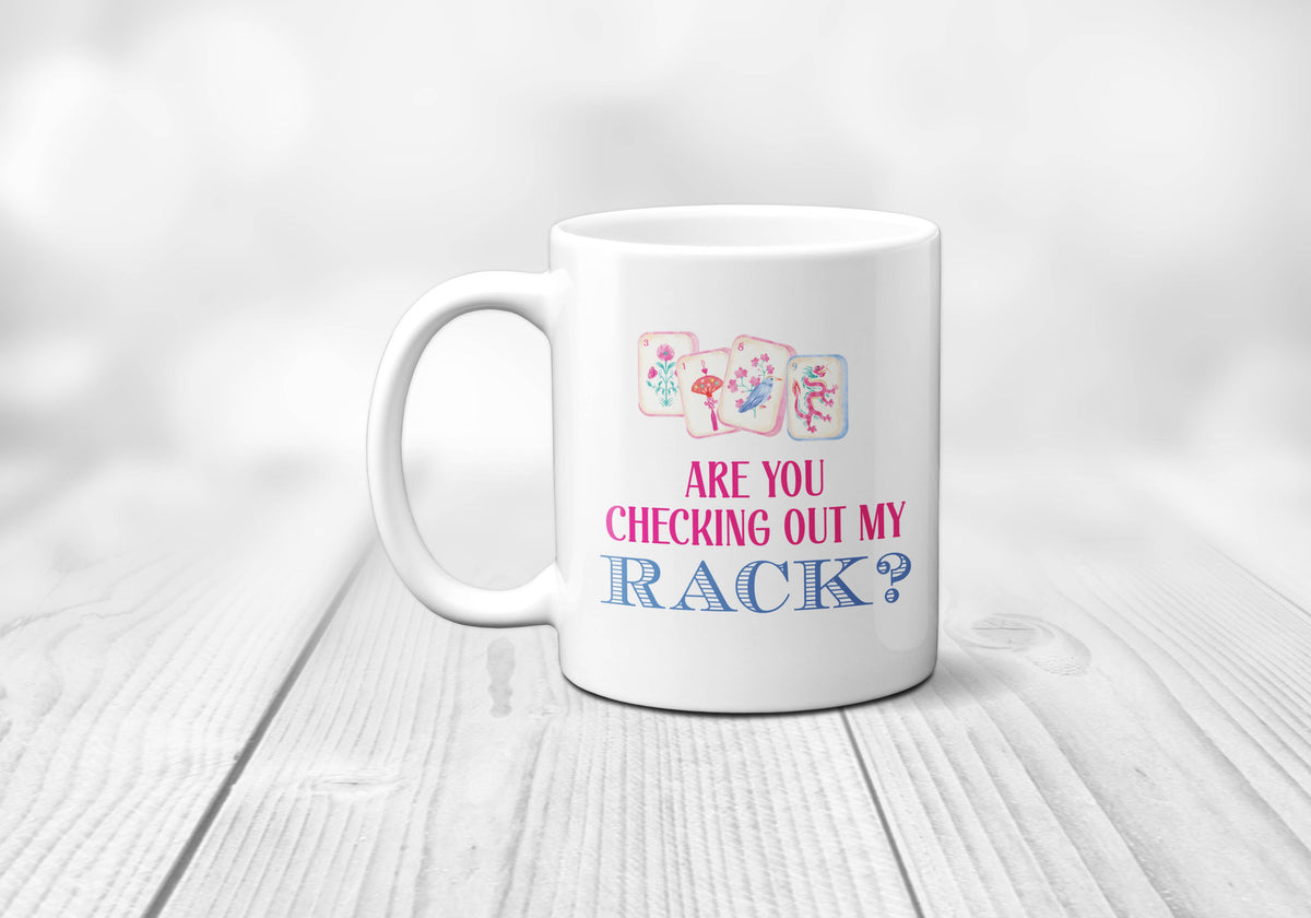 Mahjong Coffee Cup Mug Tile Game Decor Hostess Gift: 11 oz