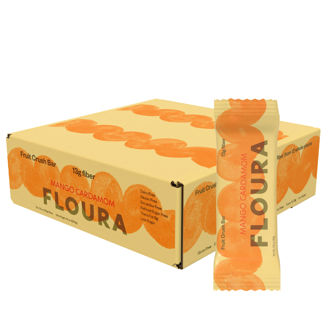 Mango Cardamom Floura FiberCrush Bar [10 Pack]
