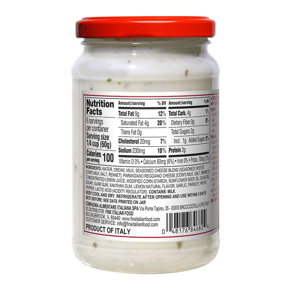 Mantova Alfredo Lemon Sauce, 12.5 oz.