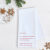 Fat Bank Account - Tea Towel - Christmas Décor: RED