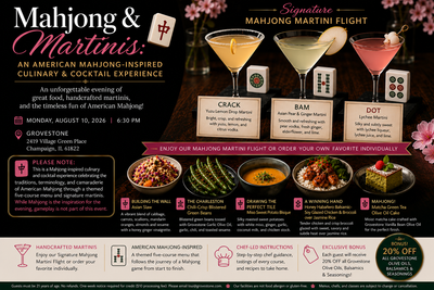 8/10/2026 Mahjong & Martinis: An American Mahjong-Inspired Culinary & Cocktail Experience