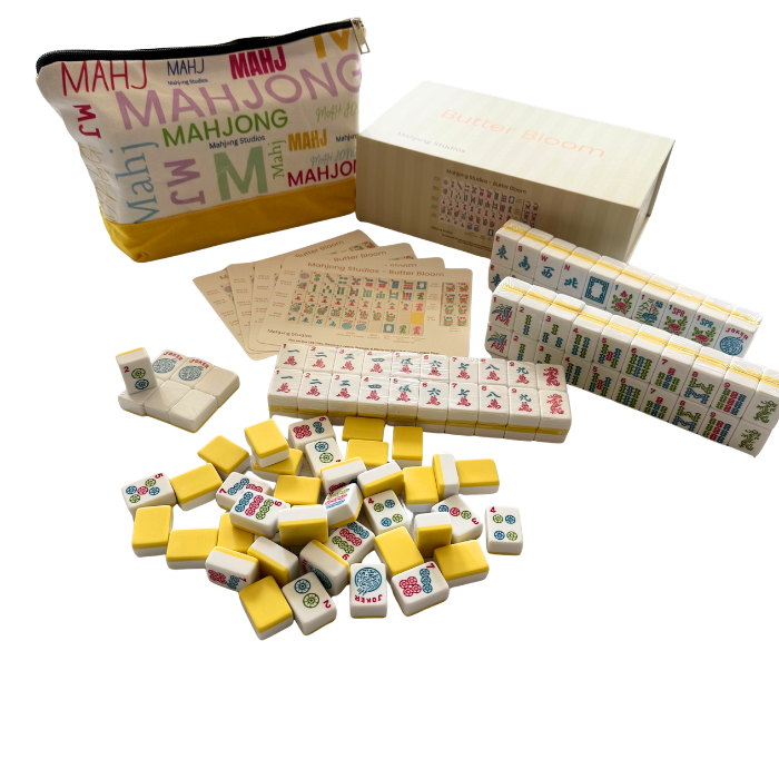 Mahjong Studios – American Mahjong Tile Set Butter Bloom: Lilac Bloom