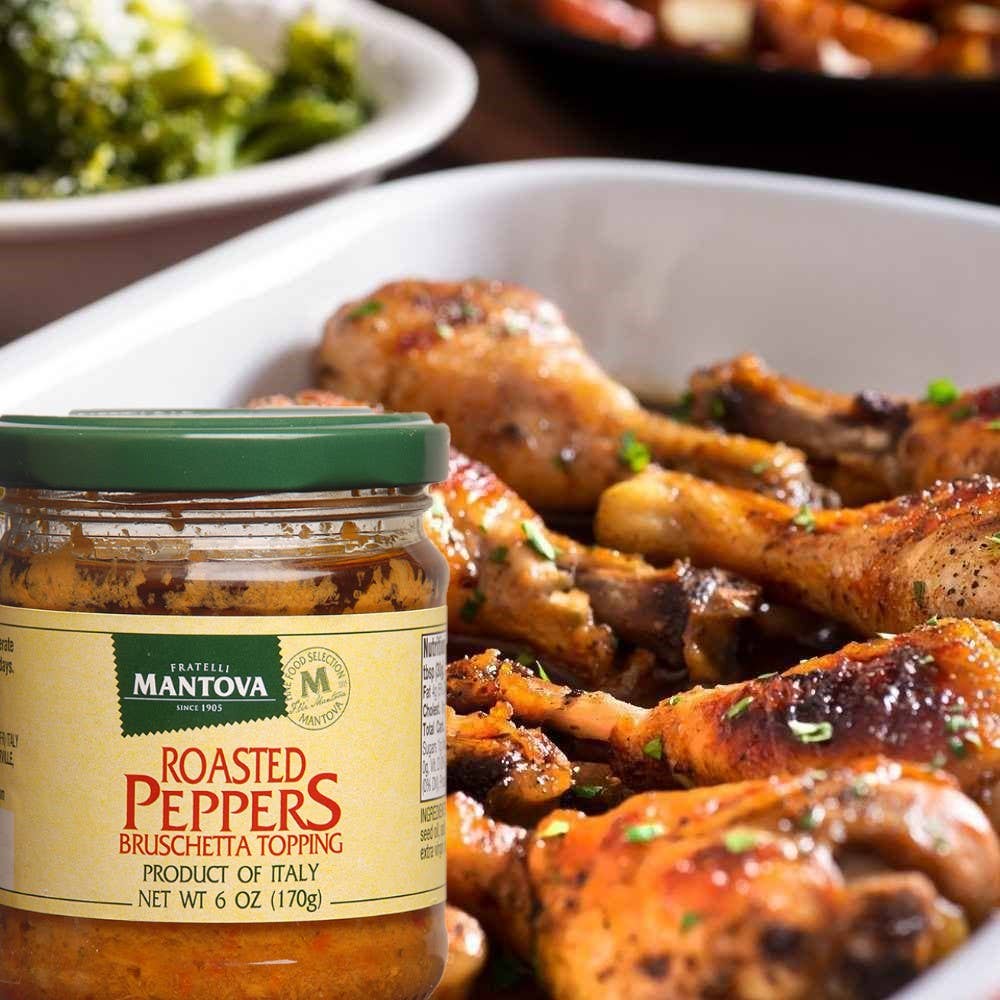 Roasted Peppers Bruschetta, 6 oz.