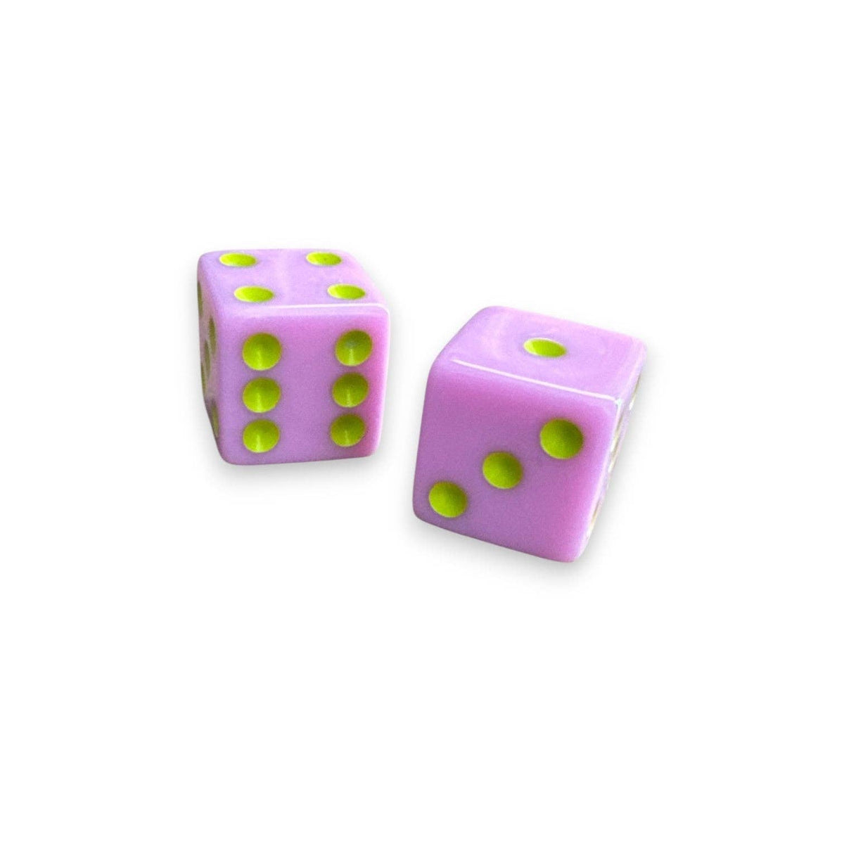 Dice (set of 2): Dark Green with Light Blue