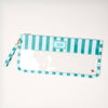 Mahjong Tile Keeper Pouch–Sicily Stripes Teal