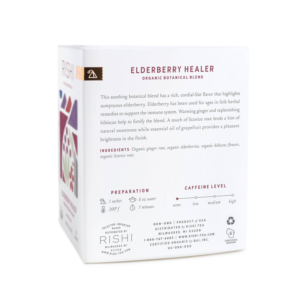 Elderberry Healer Organic Herbal Tea Sachets