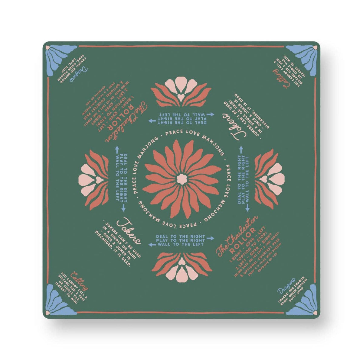 Mahjong Mats - Vintage Blooms