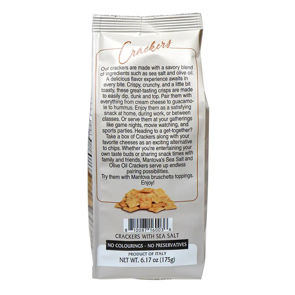 Mantova Crackers with Sea Salt, 6.17 oz.