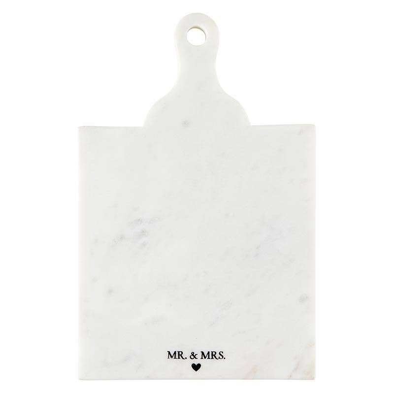 Marble Board with Handle - Mr. & Mrs.