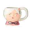 Mrs. Claus Figural Christmas Mug