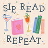 Funny Book Lover Cocktail Napkins | Sip Read