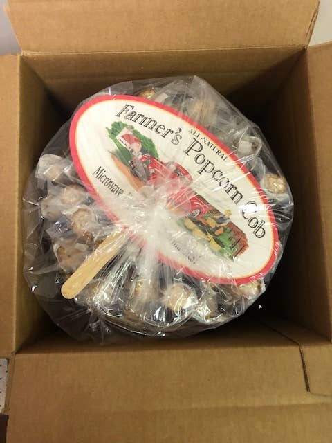 Farmer's Popcorn basket 48 units--Pops off the cob!!!!