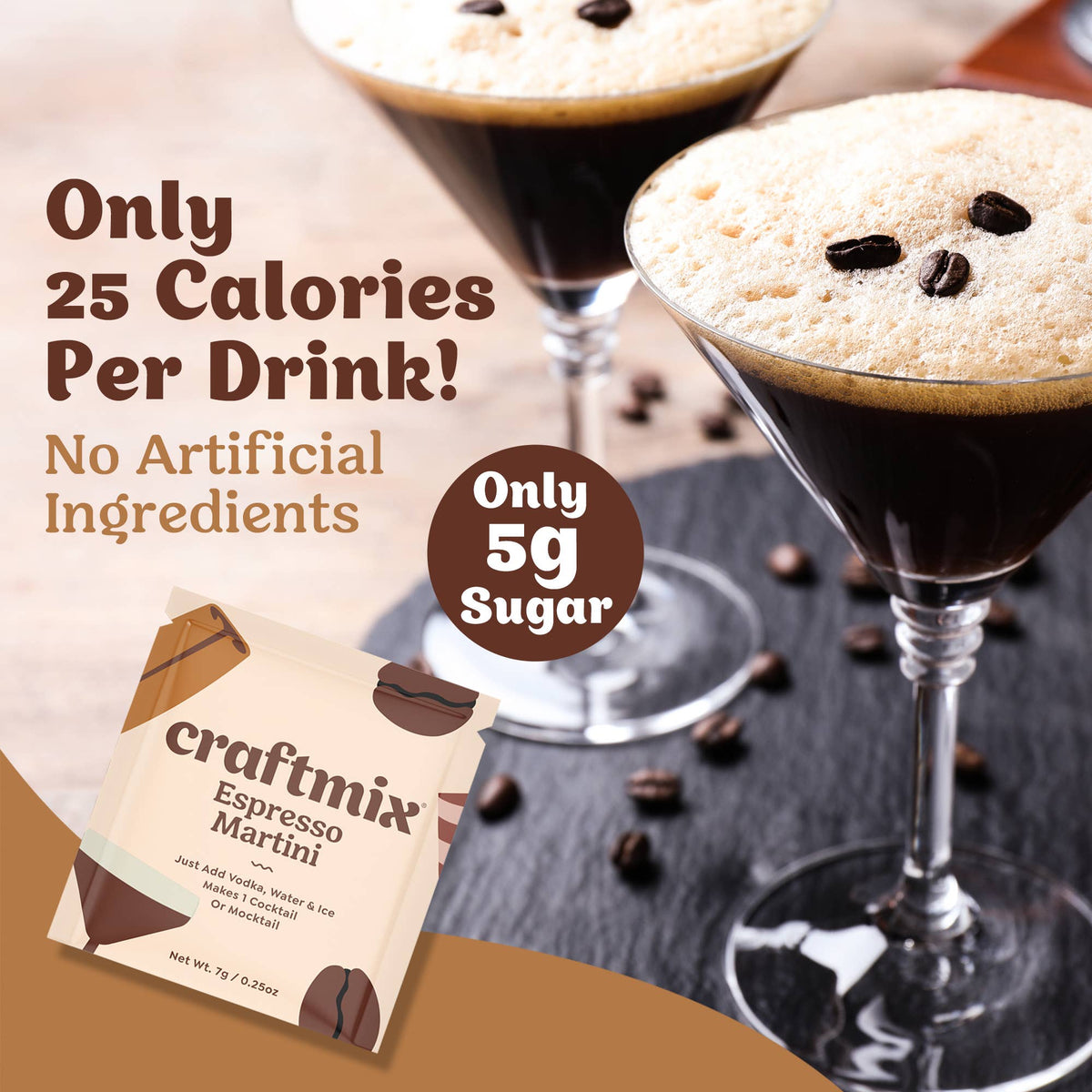 Espresso Martini Cocktail / Mocktail Mixer