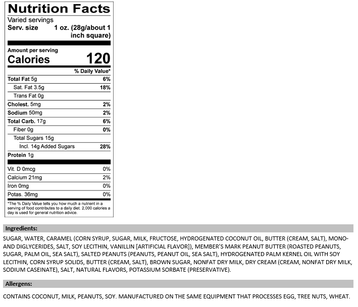 Caramel Salted Peanut Fudge Bar