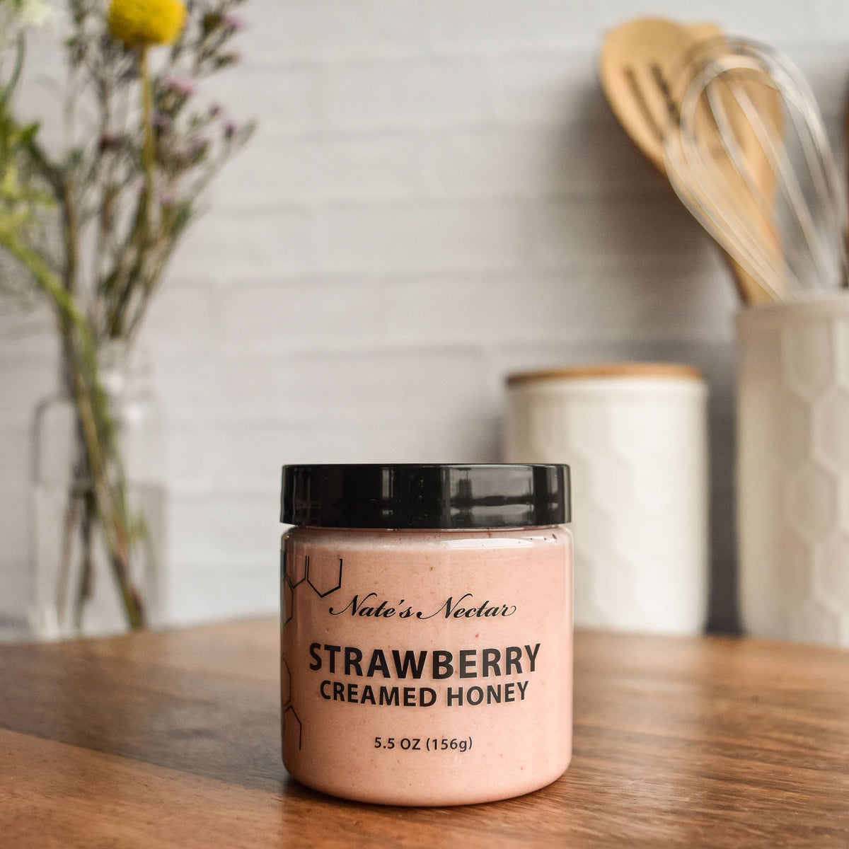 Strawberry Creamed Honey