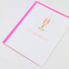 Let's Get Toasty - Celebration Paper Clip Letterpress Card