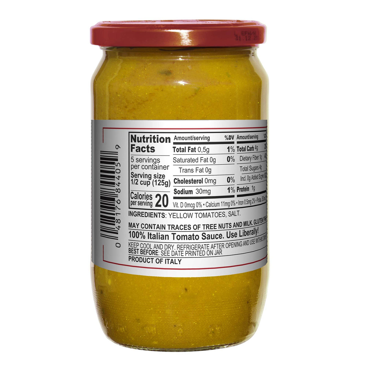 Mantova Yellow Tomato Sauce, 24 oz.