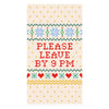 Funny Holiday Paper Guest Towels | Leave By 9pm- 16ct