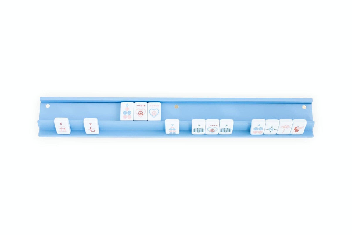 Mahjong Racks & Pushers (Set of 4): French Blue