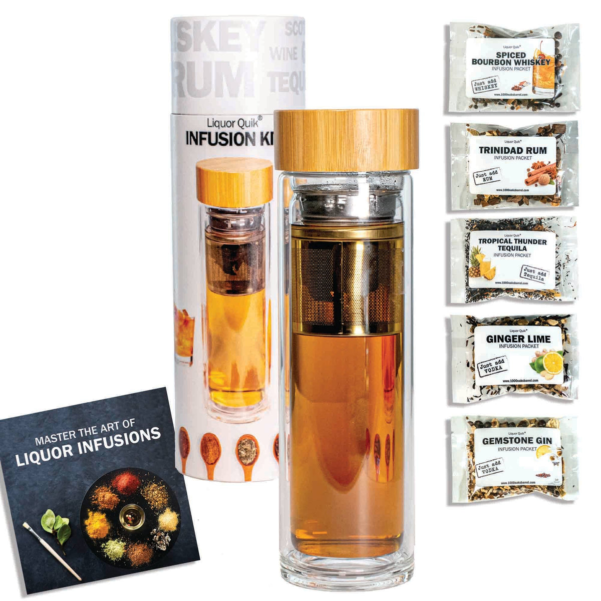 Liquor Infusion Kit with 5 packets of infusions