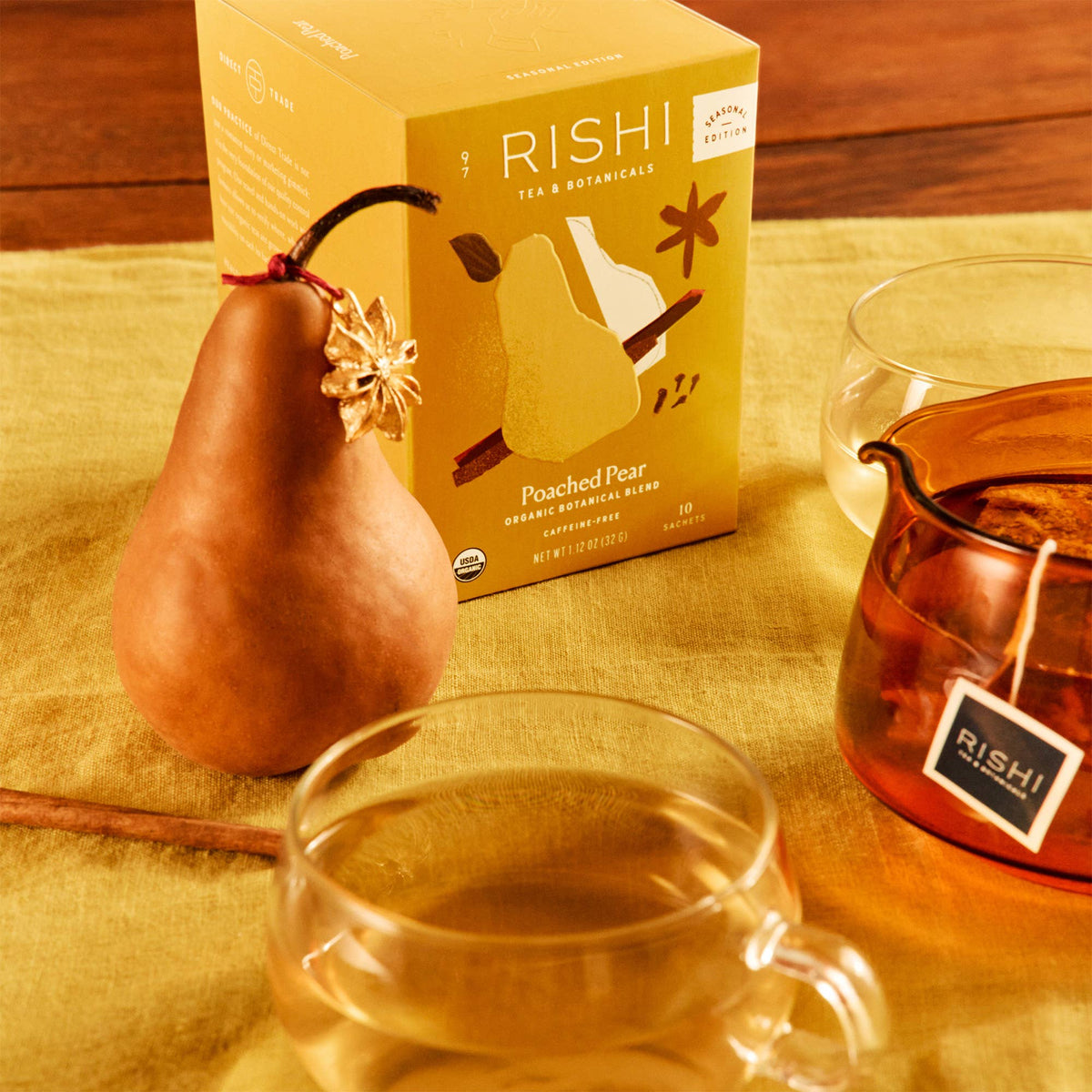 Poached Pear Seasonal Herbal Tea Sachets