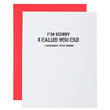 Sorry I Called You Old - Best Selling Funny Birthday Card