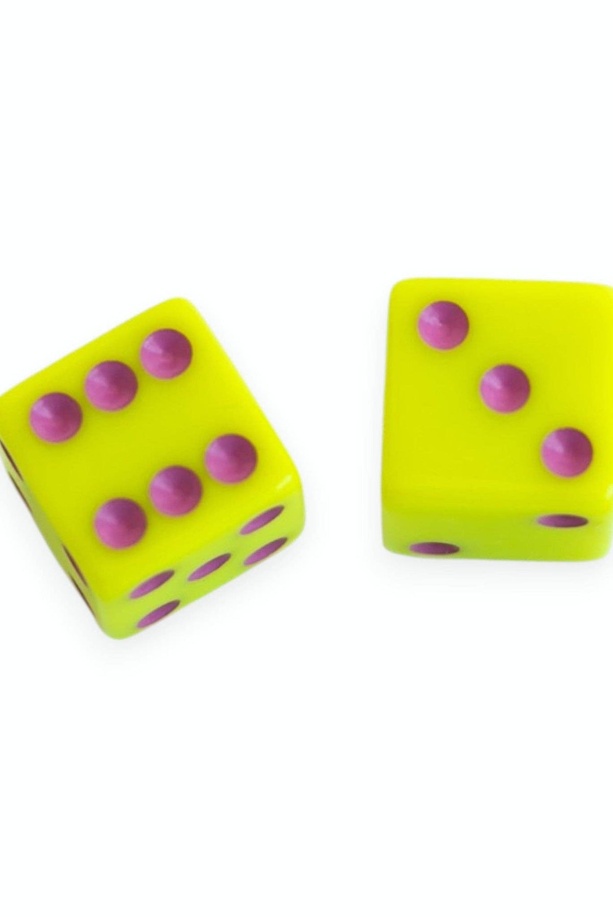 Dice (set of 2): Dark Green with Light Blue