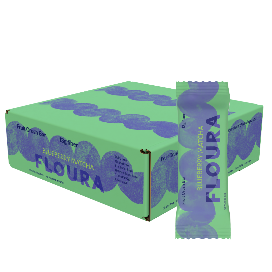 Blueberry Matcha Floura FiberCrush Bar [10 Pack]