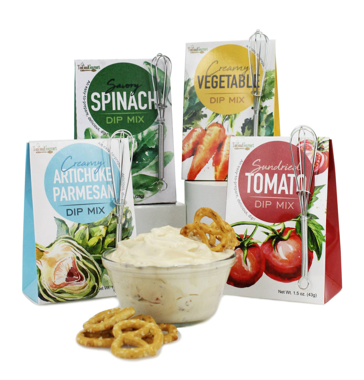 Fresh Dip Mixes (Artichoke, Vegetable, Spinach, Tomato) : Assorted - 6 of Each