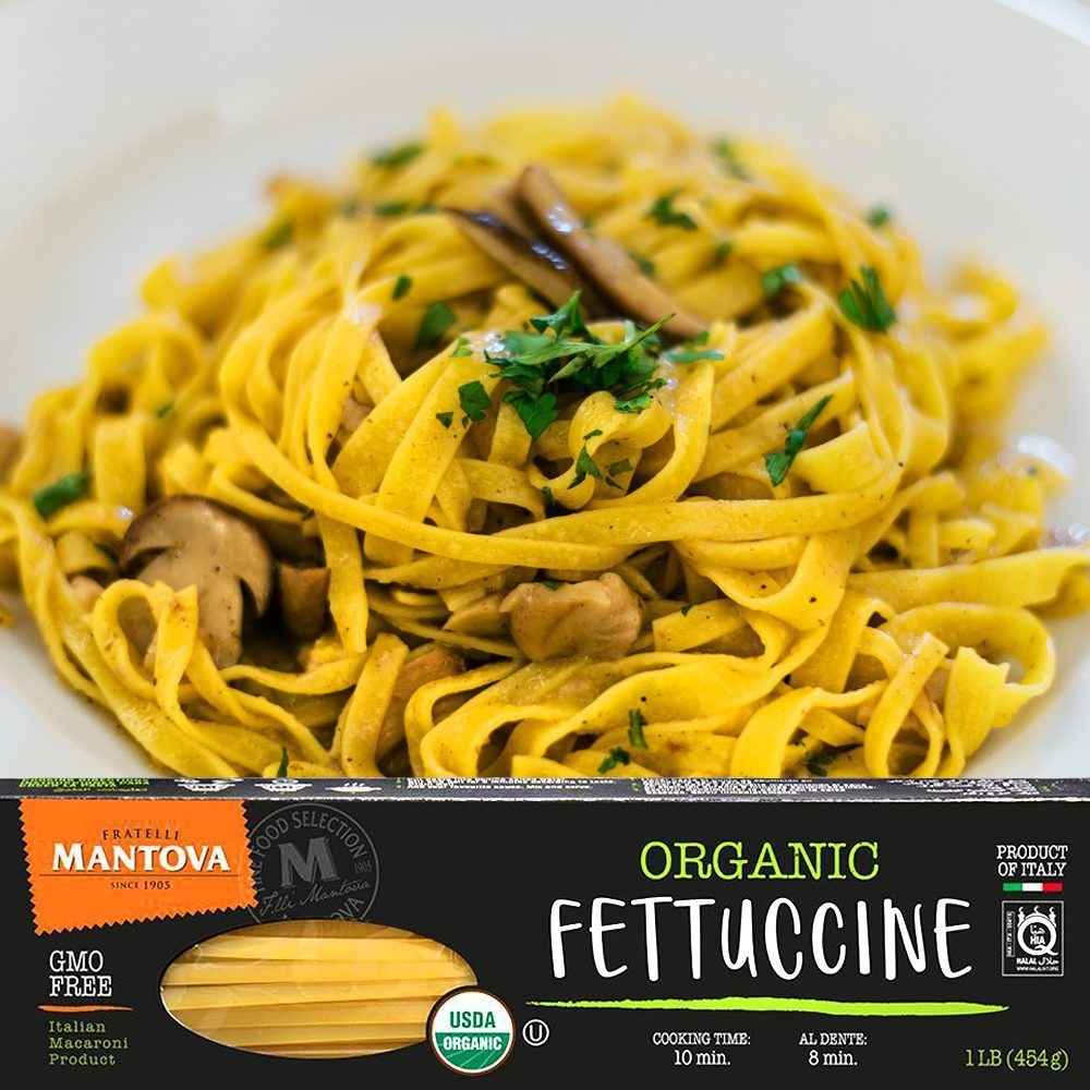 Mantova Organic Fettucine Pasta, 1 lb.