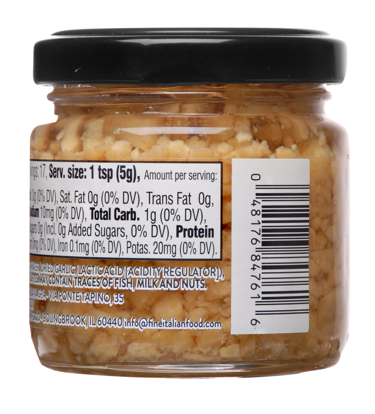 Mantova Chopped Garlic, 3 oz