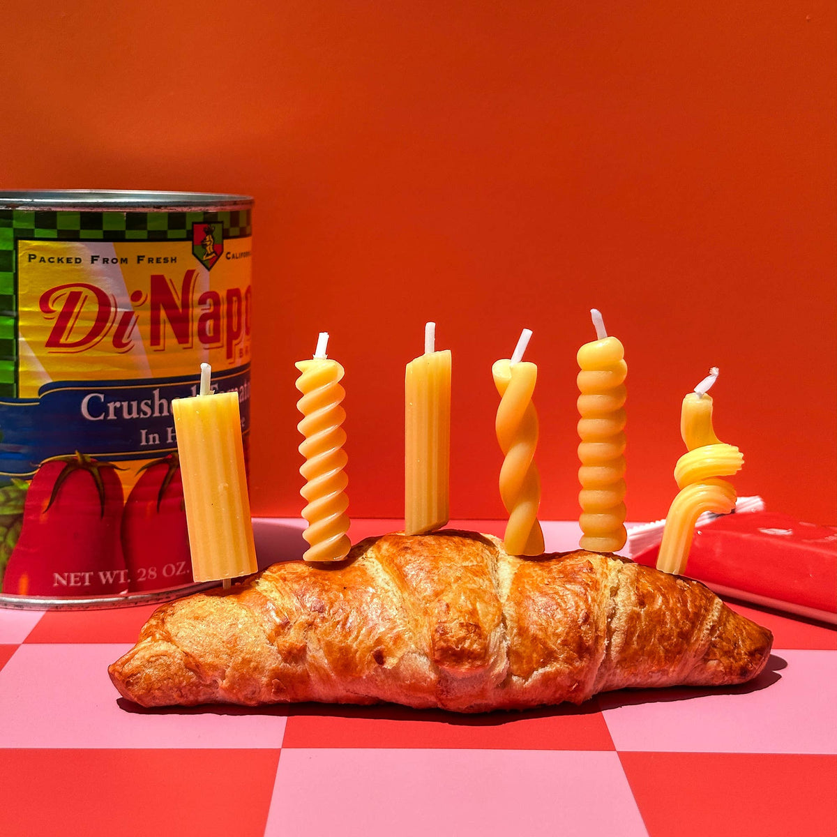 PASTA PARTY Noodle Candles - Set of 6