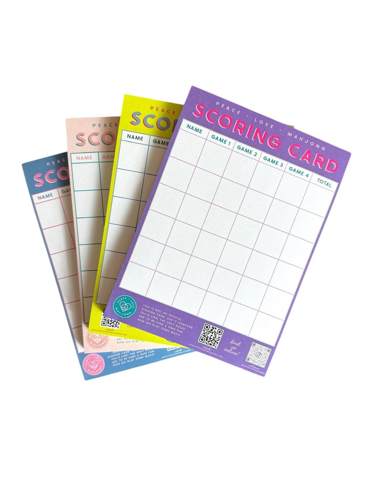 Mahjong Scoring Notepad: Chartreuse