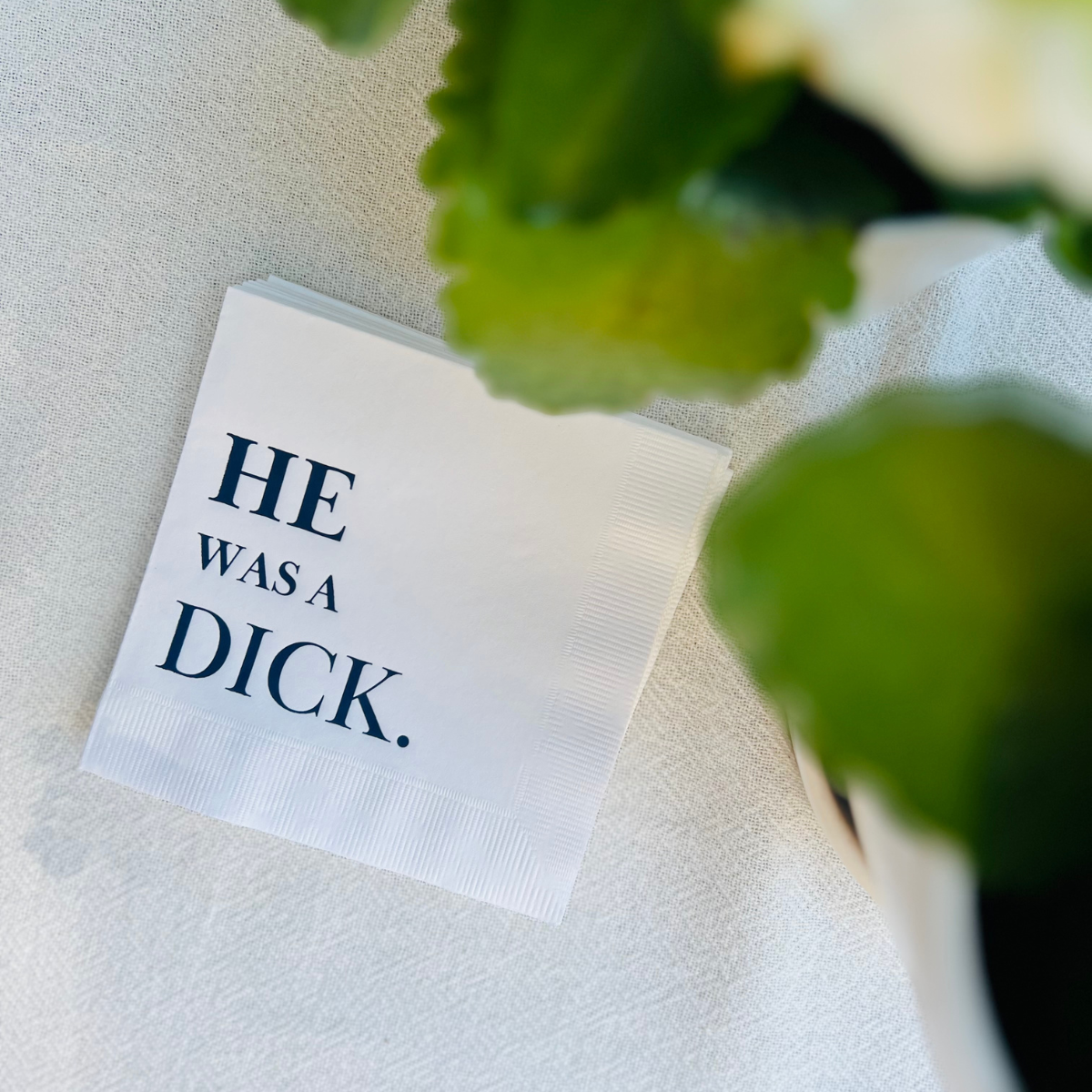 He Was A Dick Divorce Cocktail Paper Napkins