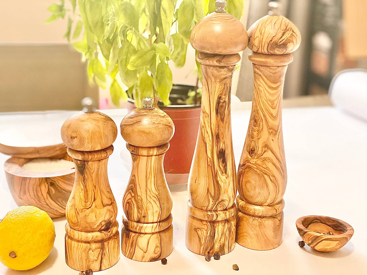 Olive Wood Pepper Mill 10"