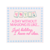 "Day Without Mahjong" Cocktail Napkins