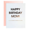HBD Mom, Forever Mistaken As My Sister - Funny Birthday Card