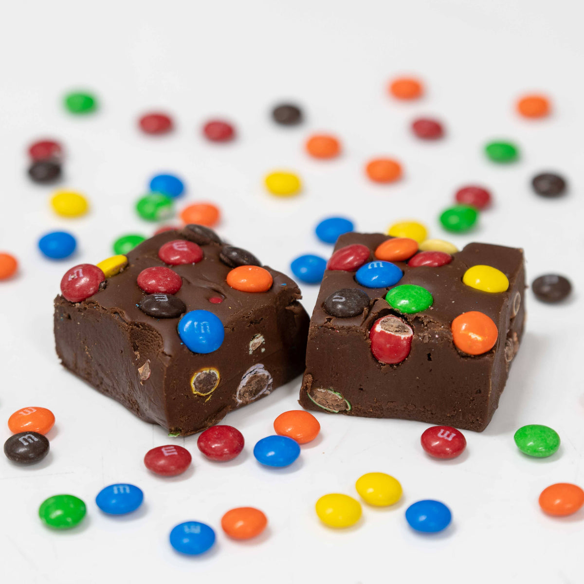 Chocolate Fudge Bar with M&M's