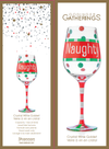 Holiday "Naught" Wine Glass - Christmas