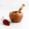 Handmade Olive Wood Mortar & Pestle | Kitechen Gadget: Ø10 cm (3.9")